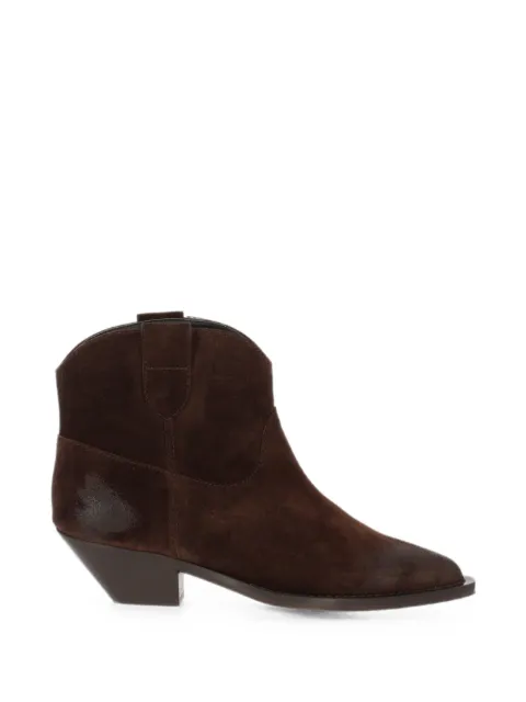 Via Roma 15 suede Western boots Brown 4737