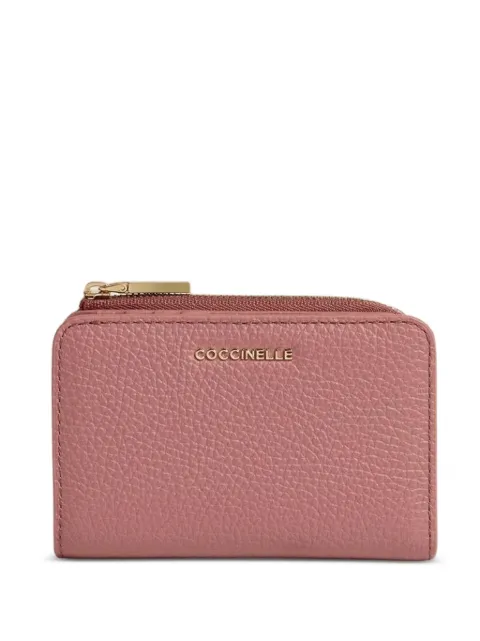 Coccinelle small Metallic wallet Pink E2MW511D101
