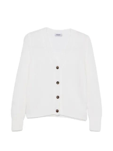 base V-neck cardigan White B8458034201