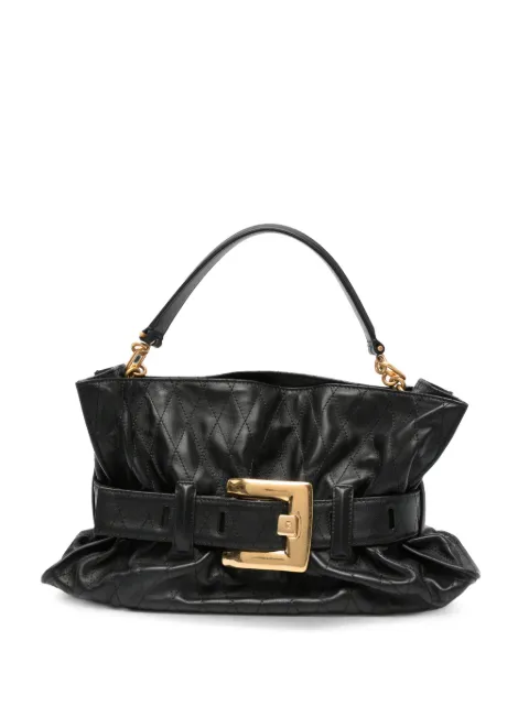 Balmain leather tote bag Black HN1KK990LSS6