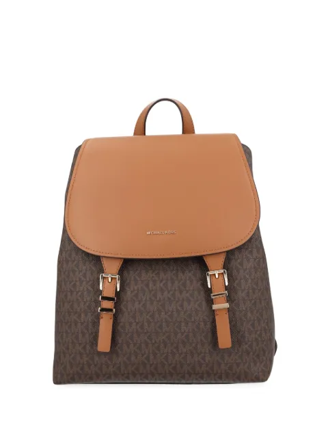 Michael Michael Kors Quinn monogram buckle-detail backpack Brown 30T5GQNB2B