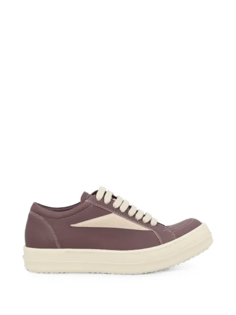 Rick Owens lace-up leather sneakers Purple RP02F5888LGYLVS86