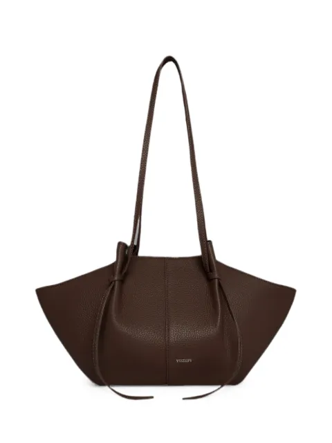 Yuzefi Mochi pebble-grain leather shoulder bag Brown MOCHI