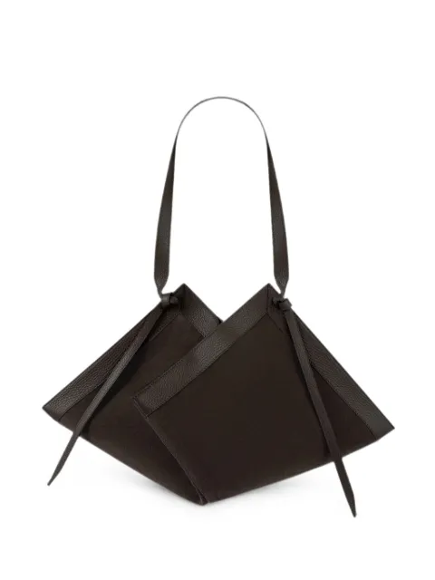 Yuzefi Wonton tote bag Brown WONTONSUEDEGANACHE