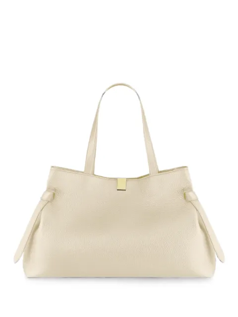 Yuzefi Gyoza pebble-grained bovine leather tote bag Neutrals GYOZATOTE