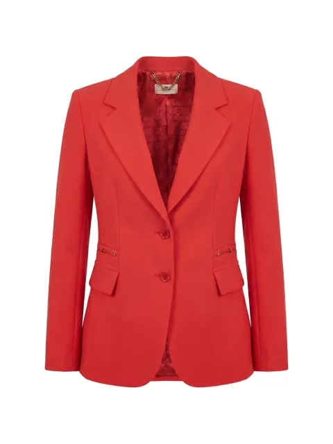 Elisabetta Franchi single-breasted notched-lapels blazer Red GI27466E2