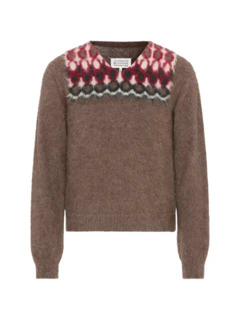 Maison Margiela brushed pullover Brown S50HN0026M13317