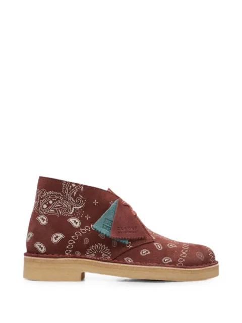 Clarks Originals Desert Paisley ankle boots Red 26168784