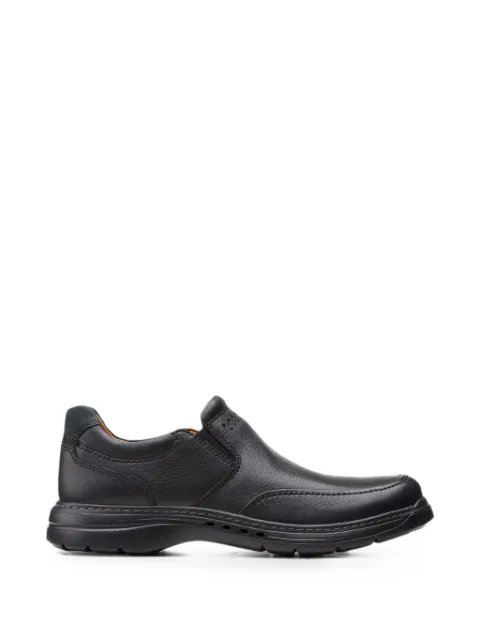 Clarks Originals Un Brawley Step leather shoes Black 26151788