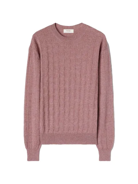 RETORI check-pattern cashmere sweater Pink 02MKNTO133WS03