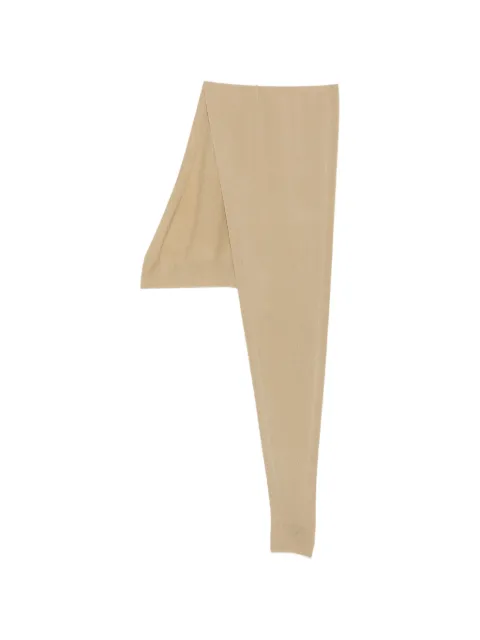 LEMAIRE fine-knit ribbed-trim scarf Neutrals TA0025LK1062