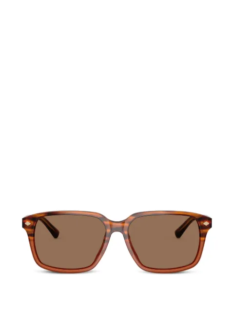Brooks Brothers rectangle-frame sunglasses Brown BB5062U617573