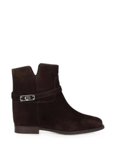 Via Roma 15 buckle-fastening ankle boots Brown 4766