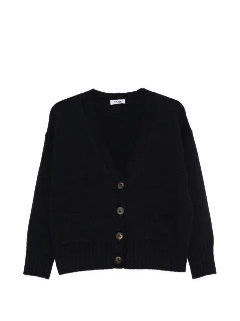 base V-neck button-up cardigan Blue B8507602756
