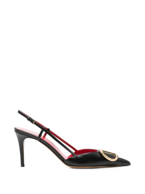 Valentino Garavani logo-appliqué mules Black WS0R01XPD