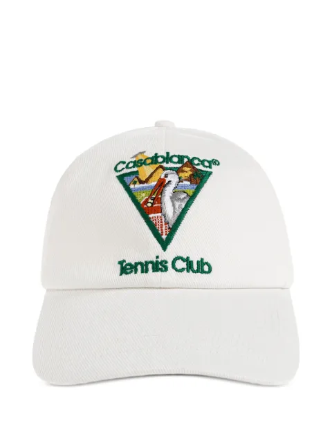 Casablanca Pyramid Abduction tennis cap White APF26HAT00205