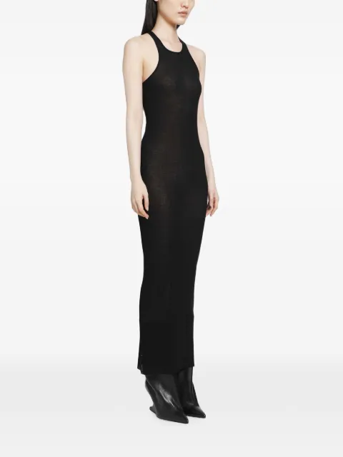 Rick Owens rib long sleeve dress Black RP02F5549RC