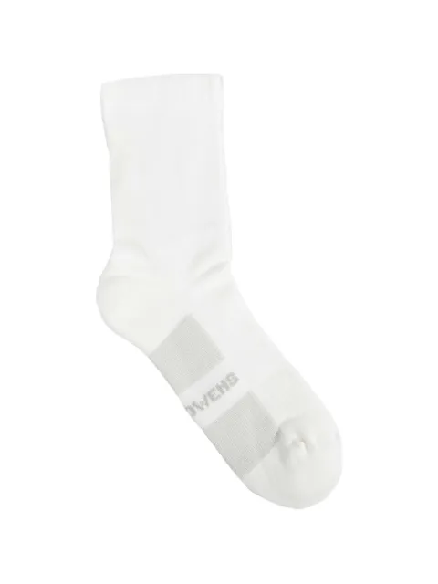 Rick Owens glitter ribbed socks White RU02F4498SOCKC