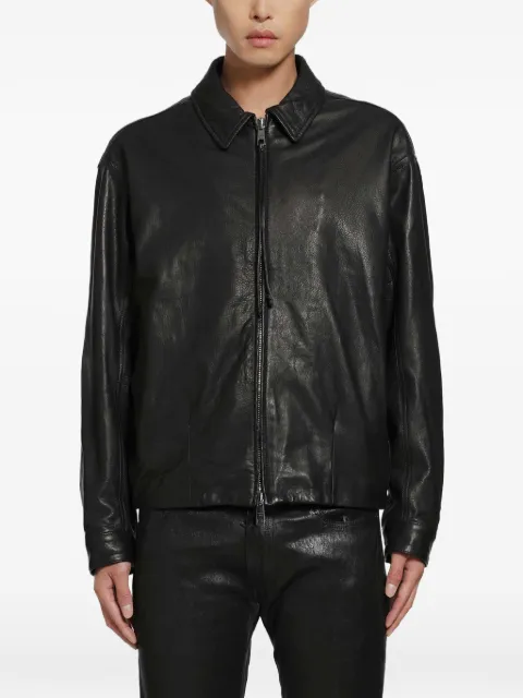 Giorgio Brato zip-up leather jacket Black GU27F28005