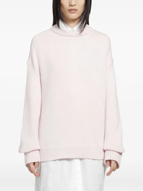 Jil Sander crew-neck long-sleeve sweater Pink J02GP0277J14860