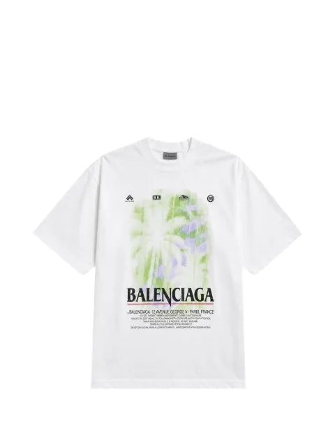 Balenciaga The Window medium fit T-shirt in white White 764235TUV07