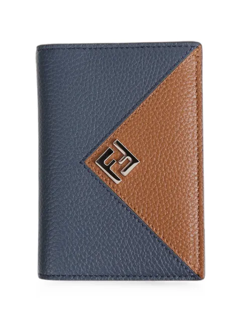 FENDI Lui logo-plaque bifold card holder Blue 7M0381B09X