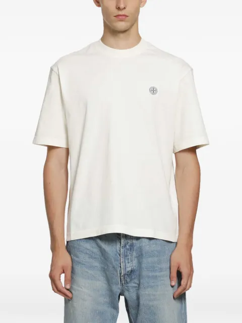 Stone Island logo-patch T-shirt Neutrals 2100030S0500