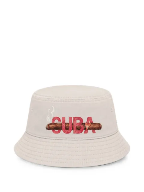 Melt graphic-print bucket hat Neutrals MSBUC5401