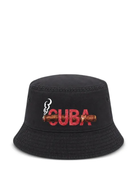 Melt graphic-print bucket hat Black MSBUC5400