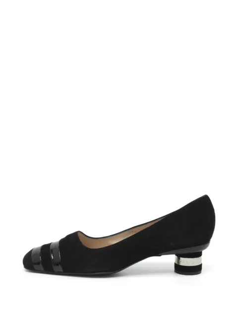 CHANEL Pre-Owned CC cap-toe pumps Black 1369618