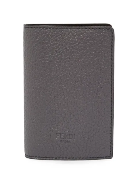 Fendi Pre-Owned logo passport holder Grey 1377973