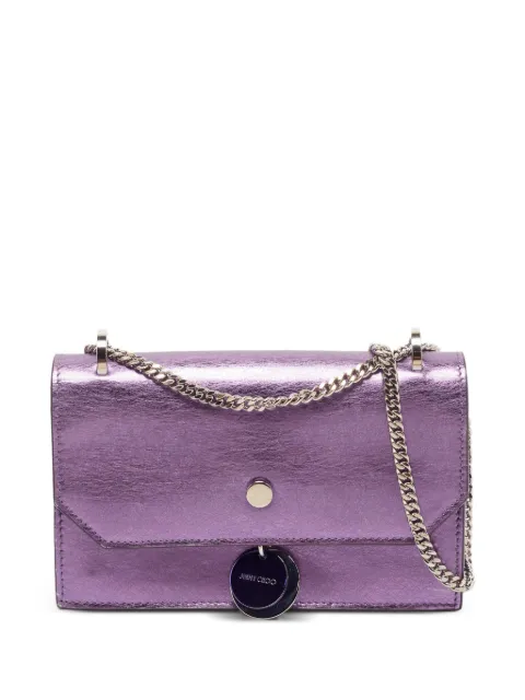 Jimmy Choo Pre-Owned Finley metallic shoulder bag Purple 1379791