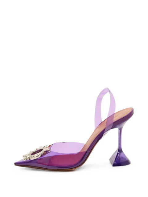 Amina Muaddi Begum slingback pumps Purple 1378914