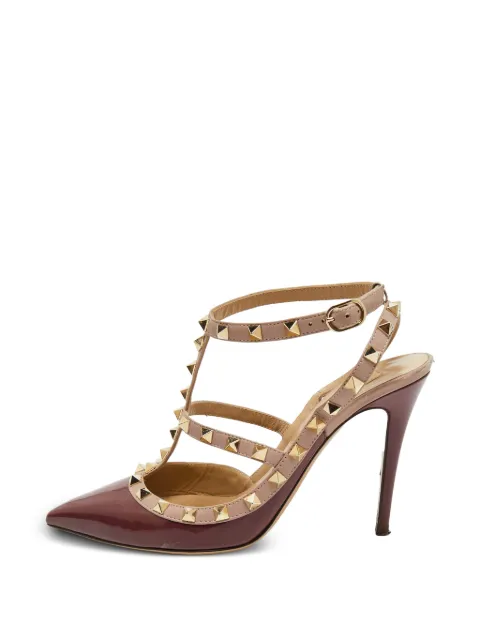 Valentino Garavani Pre-Owned Rockstud cage pumps Red 1377809