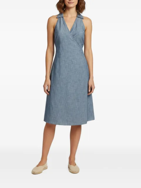 Ralph Lauren Vintage sleeveless wrap midi dress Blue 1376475