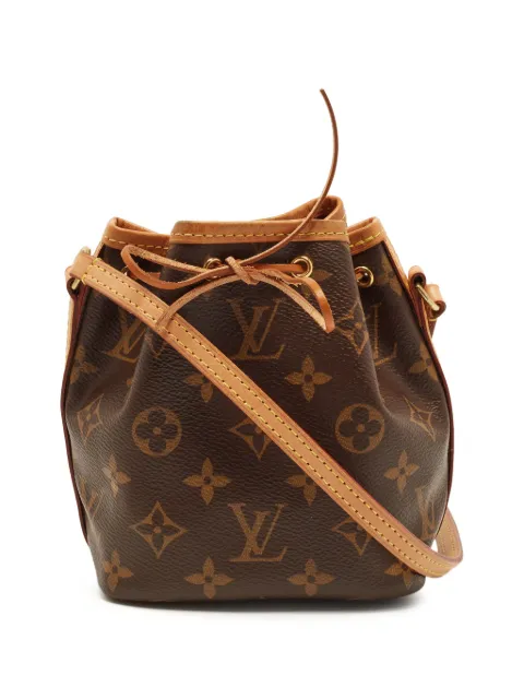 Louis Vuitton Pre-Owned 2019 nano Noé Monogram bucket bag Brown 1379835