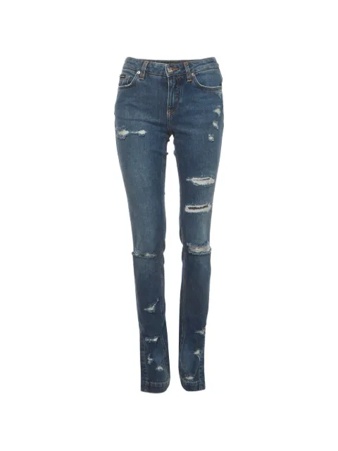 Dolce & Gabbana Pre-Owned distressed slim-fit jeans Blue 1378054