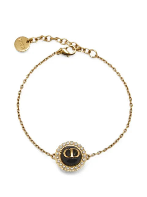 Christian Dior Pre-Owned CD-logo bracelet Gold 1376449