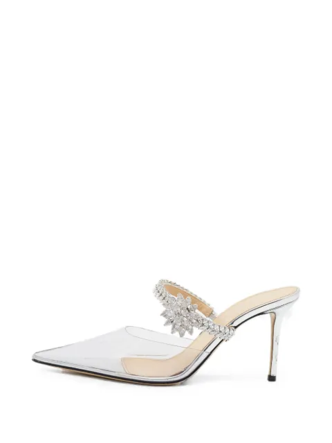 MACH & MACH Lotus crystal-embellished sandals White 1380948