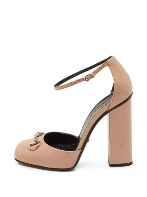 Gucci Pre-Owned Horsebit ankle-strap pumps Neutrals 1378555