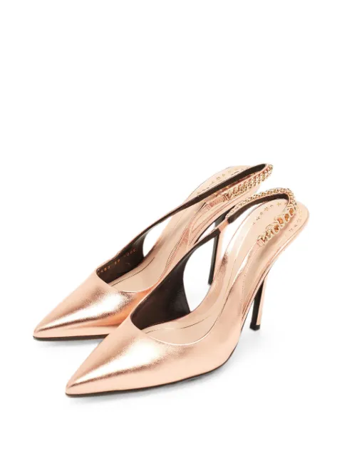 Gucci Pre-Owned Signoria chain slingback pumps Pink 1378765
