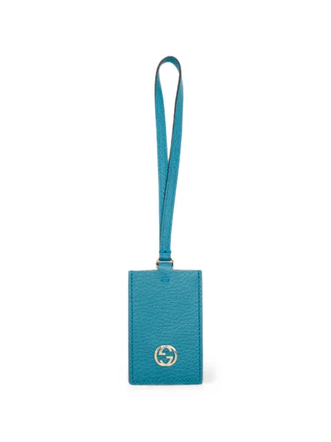 Gucci Pre-Owned Interlocking G luggage tag Blue 1378527