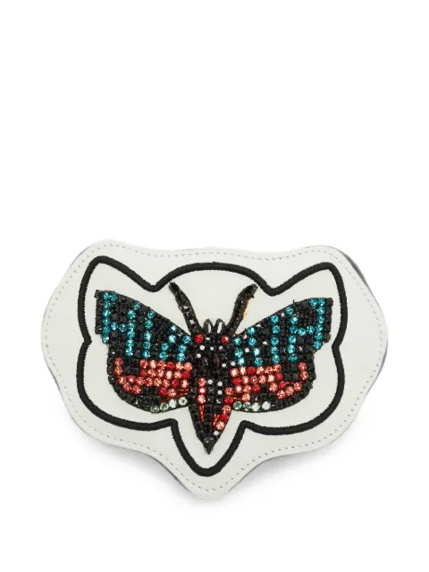 Gucci Pre-Owned Ace crystal-embellished patch White 1377891