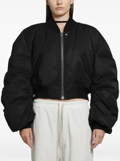 Rick Owens Secchia cropped bomber jacket Black RP02F5702MUD2