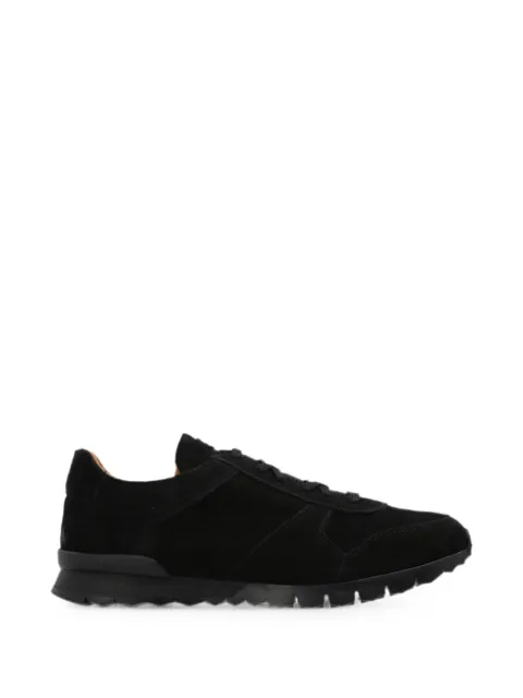 Kiton suede classic-lacing sneakers Black USSA114N01490010