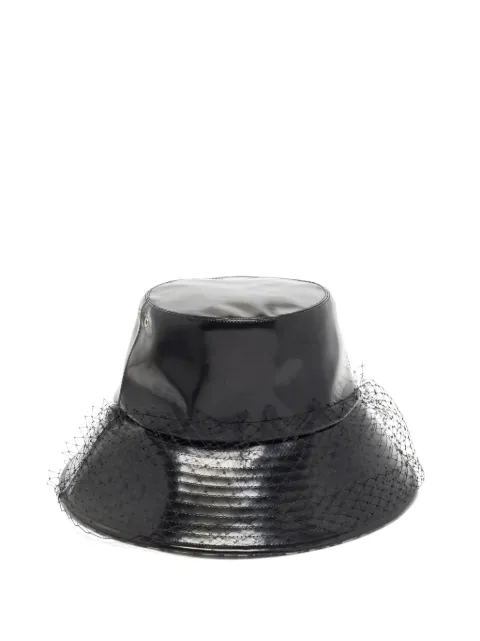 Christian Dior Pre-Owned Teddy-D veil bucket hat Black 1381705