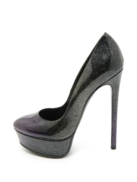 Casadei Daisy platform pumps Grey 1375759