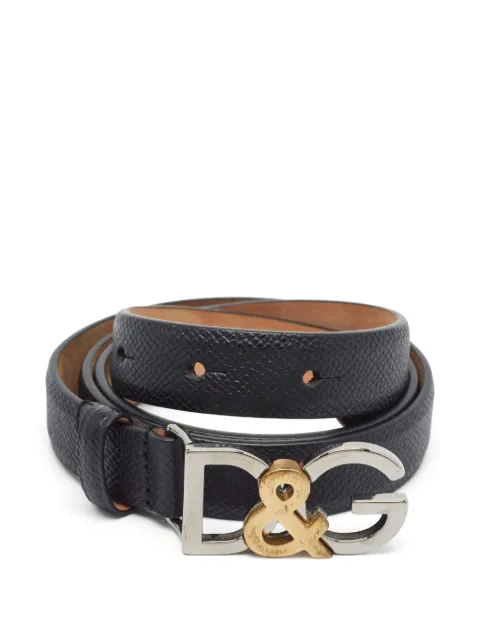Dolce & Gabbana Pre-Owned D&G Logo belt Black 1379663