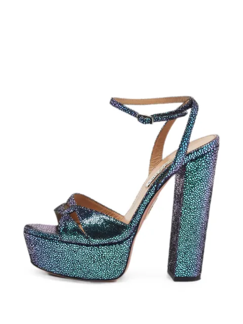 Aquazzura Sinner platform sandals Blue 1380365