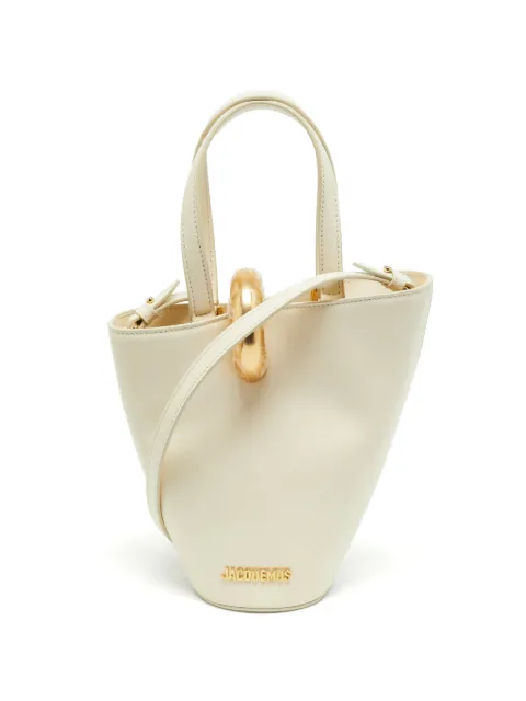 Jacquemus Pre-Owned Le Petit Bambola leather tote bag Neutrals 1379176